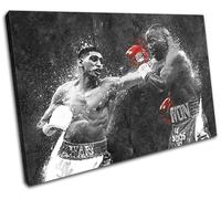 Amir Khan Grunge Boxing Sports SINGLE TELA parete arte foto stampa
