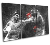 Amir Khan Grunge Boxing Sports TREBLE TELA parete arte foto stampa