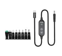 AMISENK 1. 100W a DC5.5mm Veloce con 8 Adattatori 5V-20V Regolabile per Compatibilità Multi-Dispositivo Cavo di Ricarica per Laptop