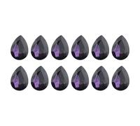 AMISENK 12 pezzi di strass in vetro appuntiti sul retro 10 x 14 mm colla per telefono scarpe cappotto