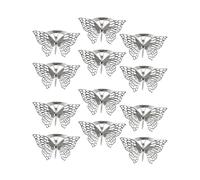 AMISENK 12 portatovaglioli alla moda a forma di farfalla per eleganti decorazioni da tavolo adatti sia per eventi casual che formali