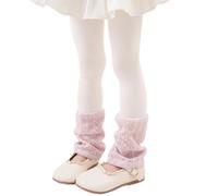 AMISENK 2025 Primavera Outfit Collant alla Moda per Ragazze Tinta unita Pantaloni di fondo Leggings alla moda con Design a maniche a calzino Pantaloni per bambini Nine Tenths, Polvere bianca., XXL