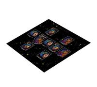 AMISENK 3 misure Opzione Tarocchi Tavolo Altari Panno Misterioso Gioco Da Tavolo Mat Pendoli Divinazioni Tovaglia Gioco da Tavolo Pad Tarocchi Carta Tovaglia