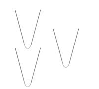 AMISENK 3 Pz Circolare Ferro Da Maglia 2/2.5//.5/4mm Cavo di Metallo Circolare Crochet Strumento Da Cucire Per Maglieria Calze