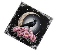 AMISENK 3. Ricamato Occulto Tarocchi Panno 50-75cm Pieghevole Texture Spirituale Guidance Pattern con Carta Tarocchi Tabella Mat