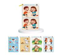 AMISENK 32 pezzi Focusing Training Find The Difference Cards for Kids Osservation and Detail Recognition Game Attention Training Cards
