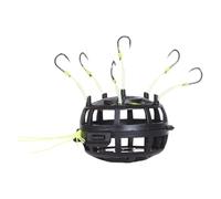 AMISENK 6 ganci di forma quadrata esche da pesca gabbia stringa linea gruppo alimentatore piombini primavera facile da usare forma quadrata