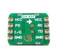 AMISENK A basso rumore 9 assi Motion Trackings Sensorings Tre assi Accelerazione Giroscopi Per Segnali Stabili Trasmissione Pcbs Modulo di Rilevazione di Movimento Montato