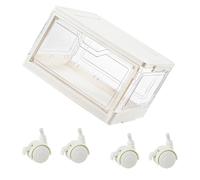 AMISENK Armadio pieghevole su dischi evidenziando finale attraente e piano di risparmio di spazio per l'organizzazione domestica con sostanza ABS permanente ABS permanente