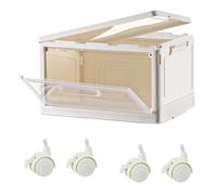 AMISENK Armadio pieghevole su dischi evidenziando finale attraente e piano di risparmio di spazio per l'organizzazione domestica con sostanza ABS permanente ABS permanente