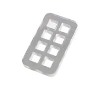 AMISENK Base per tester per interruttori acrilici trasparenti per personalizzazione tastiere meccaniche con analisi della risposta tattile Tester compatibile con interruttori multipli