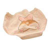 AMISENK Biancheria intima da donna in cotone traspirante con stampa animale, mutandine comode per allenamento e uso casual mutandine hipster in cotone traspirante, Tè al latte PP, M