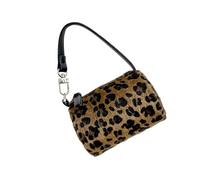 AMISENK Borsa a tracolla cilindrica da donna piccola in pelle dal design alla moda con chiusura a cerniera borsa a tracolla per uso quotidiano e casual piccole borse a tracolla per le donne, Marrone