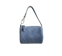 AMISENK Borsa a tracolla cilindrica da donna piccola in pelle dal design alla moda con chiusura a cerniera borsa a tracolla per uso quotidiano e casual piccole borse a tracolla per le donne, Blu, One