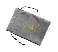 AMISENK Borsa da gioco con coulisse per carte di tarocchi borsa di flanella sacchetti per gioielli oracoli organizzatori di carte forniture per stregoneria, Ztd11