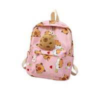 AMISENK Cartoon Capybara Cartoon Zaino Per Bambini Disegno Delicato e Confortevole Sacchetto di Scuola Casual Daypack Per Studente Divertente Carattere Zaino Per Bambini, C