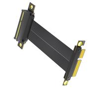 AMISENK Cavo PCIE4.0 doppio ad angolo retto PCIE4.0 da 10 cm per cavo PCIe ad alta velocità senza soluzione di continuità per PC Component Link