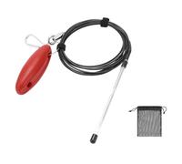 AMISENK Clip di supporto per pesce sicuro per pesca all'aperto in acciaio inossidabile resistente alla corrosione facile da usare strumento di pesca per vivere resistente alla corrosione