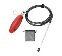 AMISENK Clip di supporto per pesce sicuro per pesca all'aperto in acciaio inossidabile resistente alla corrosione facile da usare strumento di pesca per vivere resistente alla corrosione