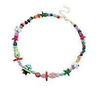 AMISENK Collana regolabile a tema marino con ciondolo a forma di creatura marina per le donne per gli amanti del mare e da indossare tutti i giorni, Misura unica, come descritto, come descritto