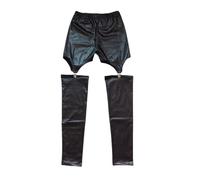 AMISENK Collant da donna effetto bagnato in finta pelle reggicalze autoreggenti calze autoreggenti collant in vita collant in vita