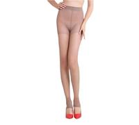 AMISENK Collant da donna Vedere Attraverso Sottile Controllo del Colore Solido Top Collant Senza Piedi Leggings Danza Calze Collant Sottile, Marrone, Taglia unica