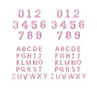 AMISENK Confezione da 72 toppe ricamate a forma di lettera e numero, resistenti, termoadesive per abbigliamento, borse, artigianato, ricamate, lettere e numeri