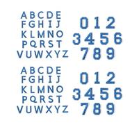 AMISENK Confezione da 72 toppe ricamate a forma di lettera e numero, resistenti, termoadesive per abbigliamento, borse, artigianato, ricamate, lettere e numeri