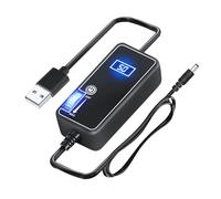 AMISENK Controller di Raffreddamento Multifunzionale Con Temperatura LED 50 Velocità USB Maschio A 5.5x2.1mm Maschio PC Ventola di Raffreddamento Dimmer Con Temperatura