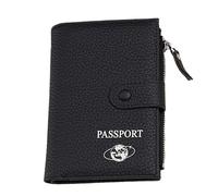 AMISENK Custodia essenziale per passaporti da viaggio, offre una rapida sicurezza aeroportuale e un facile check-in in aeroporto, Nero , One Size