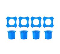 AMISENK Custodia in gomma resistente per microfono, copertura in spugna antiscivolo con anelli antiscivolo, universale, accessorio da palcoscenico, copertura antiscivolo per microfono ispessito