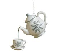 AMISENK Decorazione per albero di Natale, leggera e infrangibile, in acrilico, ornamento da appendere per albero di vacanza, finestre, caminetti, espositore, ornamento a forma di cuore di Natale