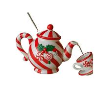 AMISENK Decorazione per albero di Natale, leggera e infrangibile, in acrilico, ornamento da appendere per albero di vacanza, finestre, caminetti, espositore, ornamento a forma di cuore di Natale