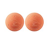 AMISENK Detergente impermeabile per uccelli acquatici in bronzo con base di assistenza triplice copia per la manutenzione dell'acqua senza sforzo Pulitore da giardino in bronzo per esterni