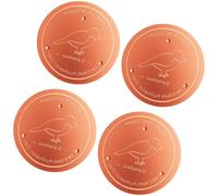 AMISENK Detergente impermeabile per uccelli acquatici in bronzo con base di assistenza triplice copia per la manutenzione dell'acqua senza sforzo Pulitore da giardino in bronzo per esterni