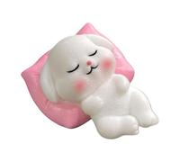 AMISENK Divertente statuetta a forma di animale del fumetto panda cane maialino conigli, ornamento in miniatura per casa, ufficio, scrivania o decorazione auto per amanti degli animali