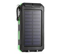AMISENK Doppio pacco batteria 20000mAh ricarica ad alta velocità con la luce del LED per tutti i telefoni cellulari Banca solare impermeabile del caricatore