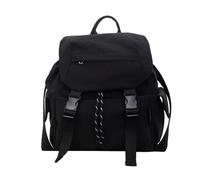 AMISENK Elegante piccolo zaino per le donne leggero zaino da viaggio in nylon borsa compatta borsa piccola città zaino, Nero , One Size