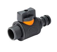 AMISENK Fast Connects - Adattatore per tubo dell'acqua in ABS con filettatura a 6 punti, valvole di controllo per flussi integrati per irrigazione esterna Accoppiamento per irrigazione ad alta