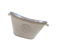 AMISENK Fioriera da giardino di forma ovale facile da mobilità, decorazione per balcone, contenitore portatile per piantare un contadino