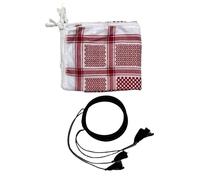 AMISENK Foulard etnico arabo per uomini del Medio Oriente da indossare tutti i giorni per feste a tema e eventi culturali Celebrazione Copricapo culturale Foulard, Fascia con frusta, Taglia unica