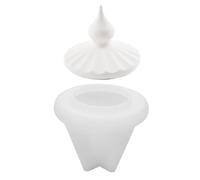 AMISENK Il supporto del barattolo delle resine modella il coperchio a strisce delle resine di Tealight per la temperatura della cassa dei gioielli del candeliere resistente