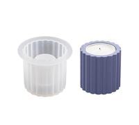 AMISENK Il supporto del cilindro modella le muffe a strisce del tealight del cilindro per il candeliere artistico del candeliere