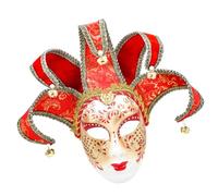 AMISENK Masquerade Full Face Mardi Gras Venezians Party Giullari Carnevale Halloween Veneziani Commedia Masquerade Full Face Halloween