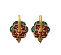 AMISENK Orecchino a clip multiuso a forma di goccia per orecchie alla moda per donne distintive nuove fibbie per orecchie in stile cinese ornamenti per feste