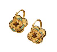 AMISENK Orecchino a clip multiuso a forma di goccia per orecchie alla moda per donne distintive nuove fibbie per orecchie in stile cinese ornamenti per feste
