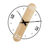 AMISENK Orologio da parete moderno fatto a mano con quadrante in acrilico trasparente movimento silenzioso decorazione casale per cucina studio casa chiaro orologio da parete