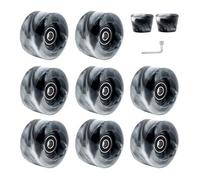 AMISENK Pattini a rotelle a doppia fila accessori quad skate sostituzione skateboard con cuscinetti Roller Skate Set