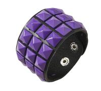 AMISENK Pelle punk con borchie quadrate design regolabile per gli amori comodo uso quotidiano strada, Misura unica, come descritto