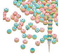 AMISENK Perline color pastello per gioielli fatti a mano per la casa e progetti di cucito, materiali sicuri per bambini